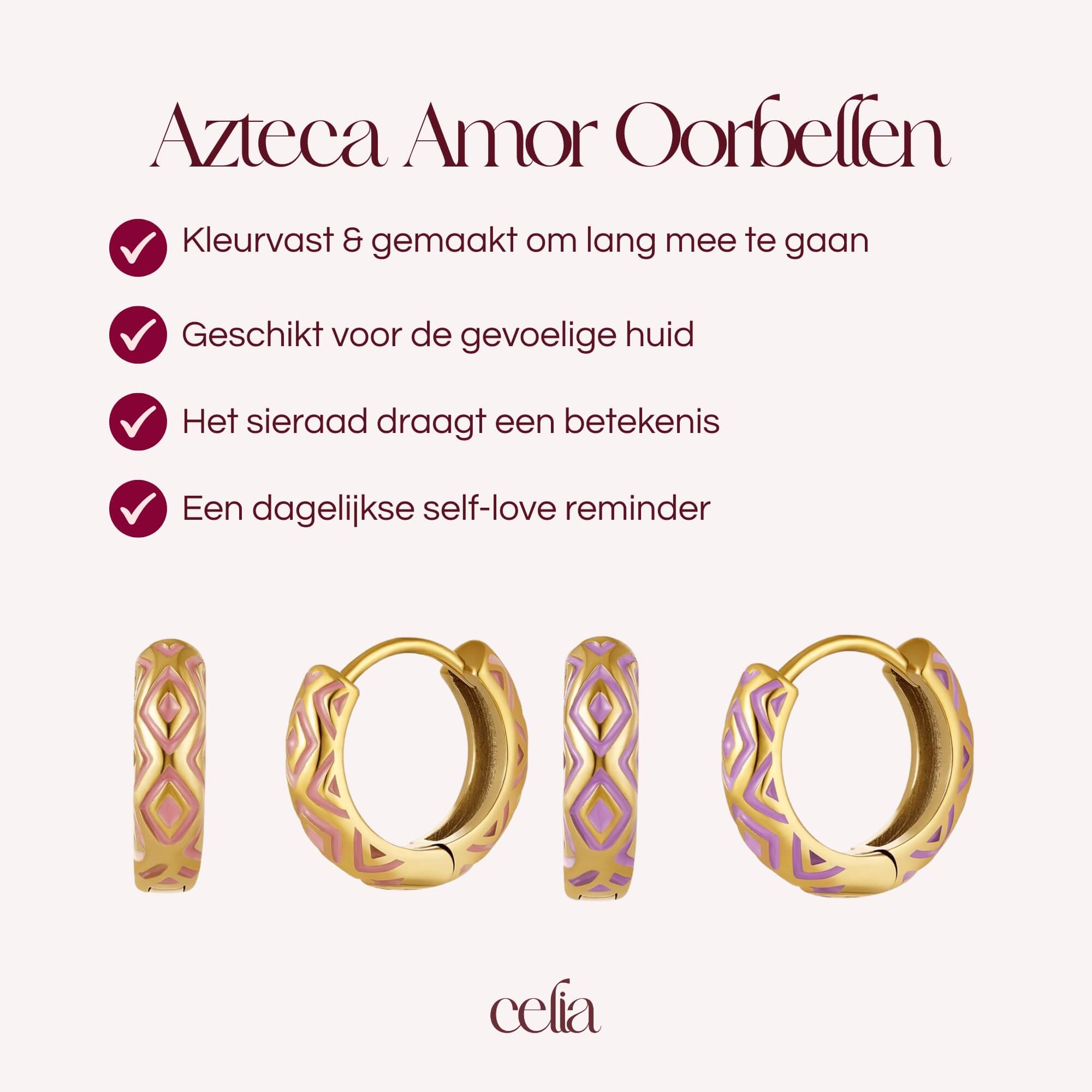Azteca Amor Oorbellen