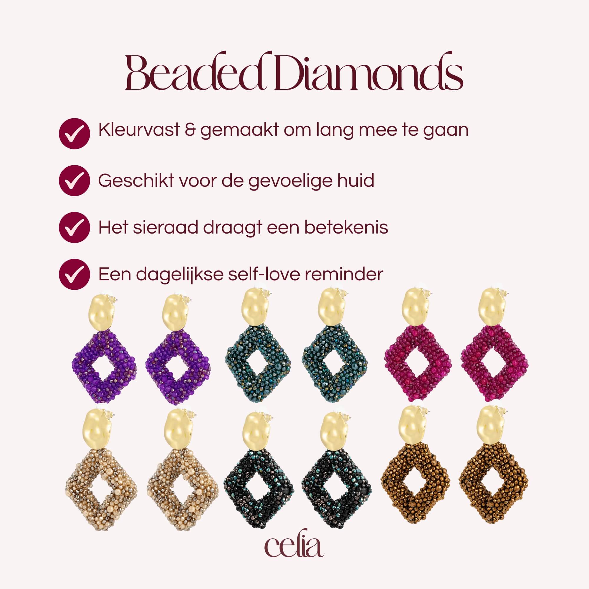 Beaded Diamonds