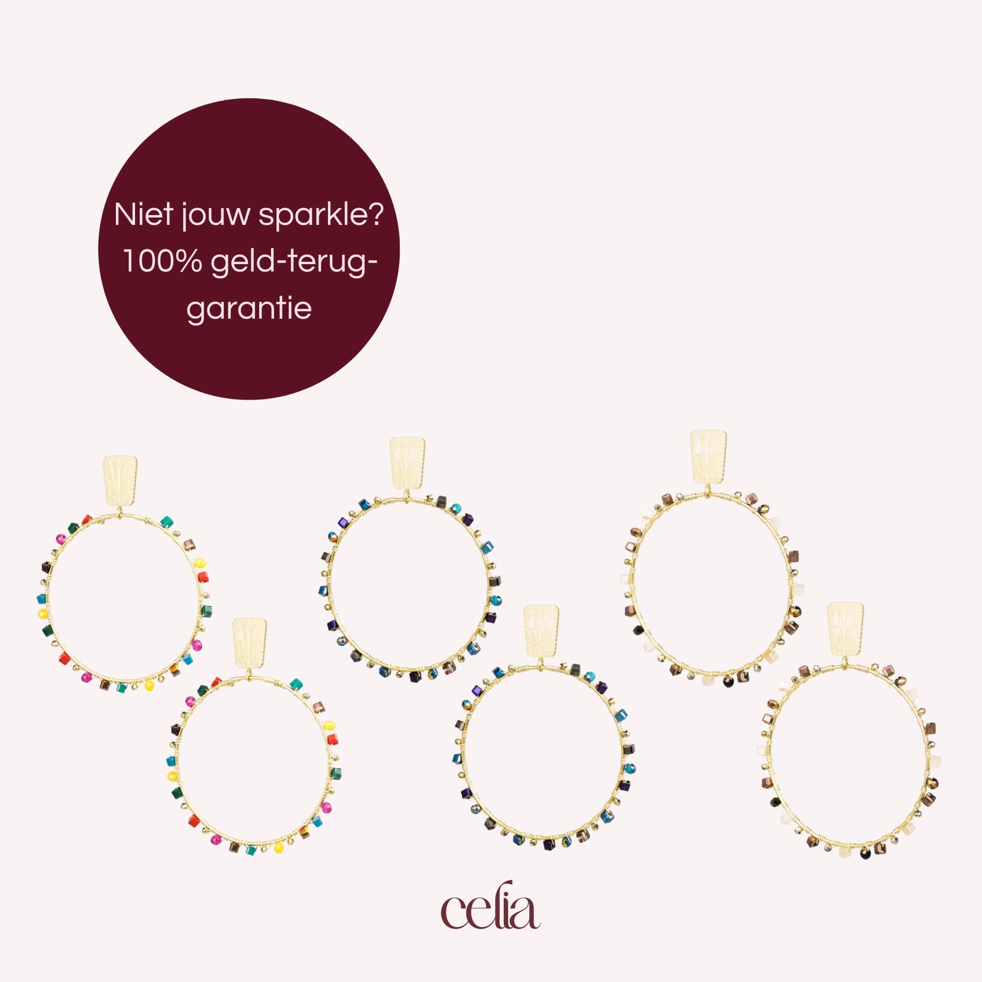 Beaded Grace Hoops