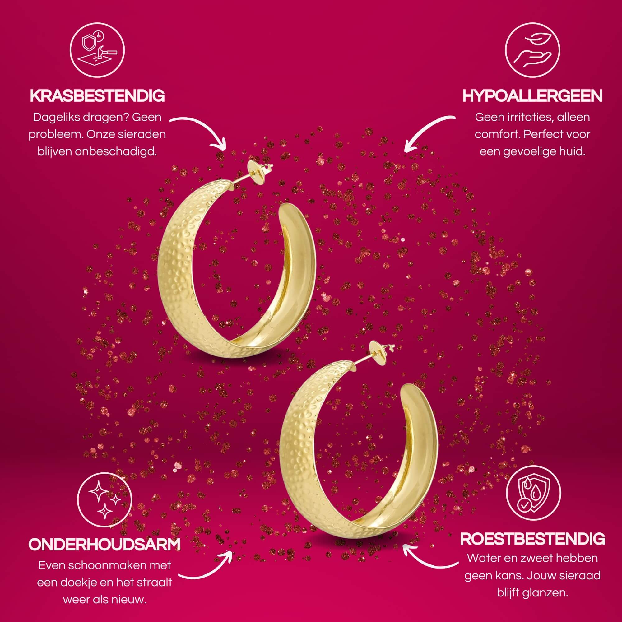 Brede hoops bubbly