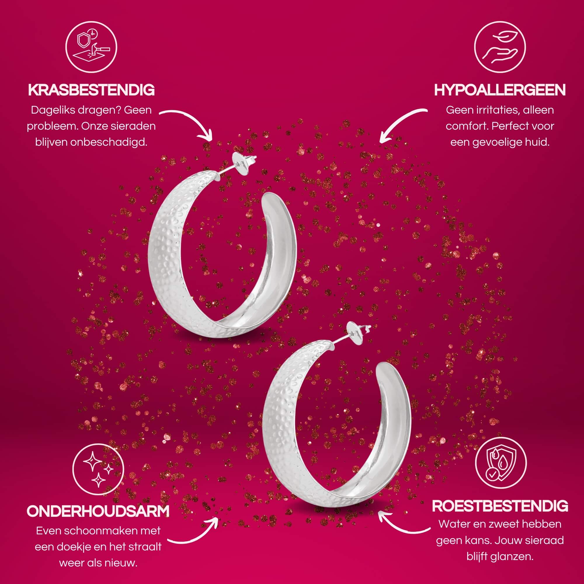 Brede hoops bubbly