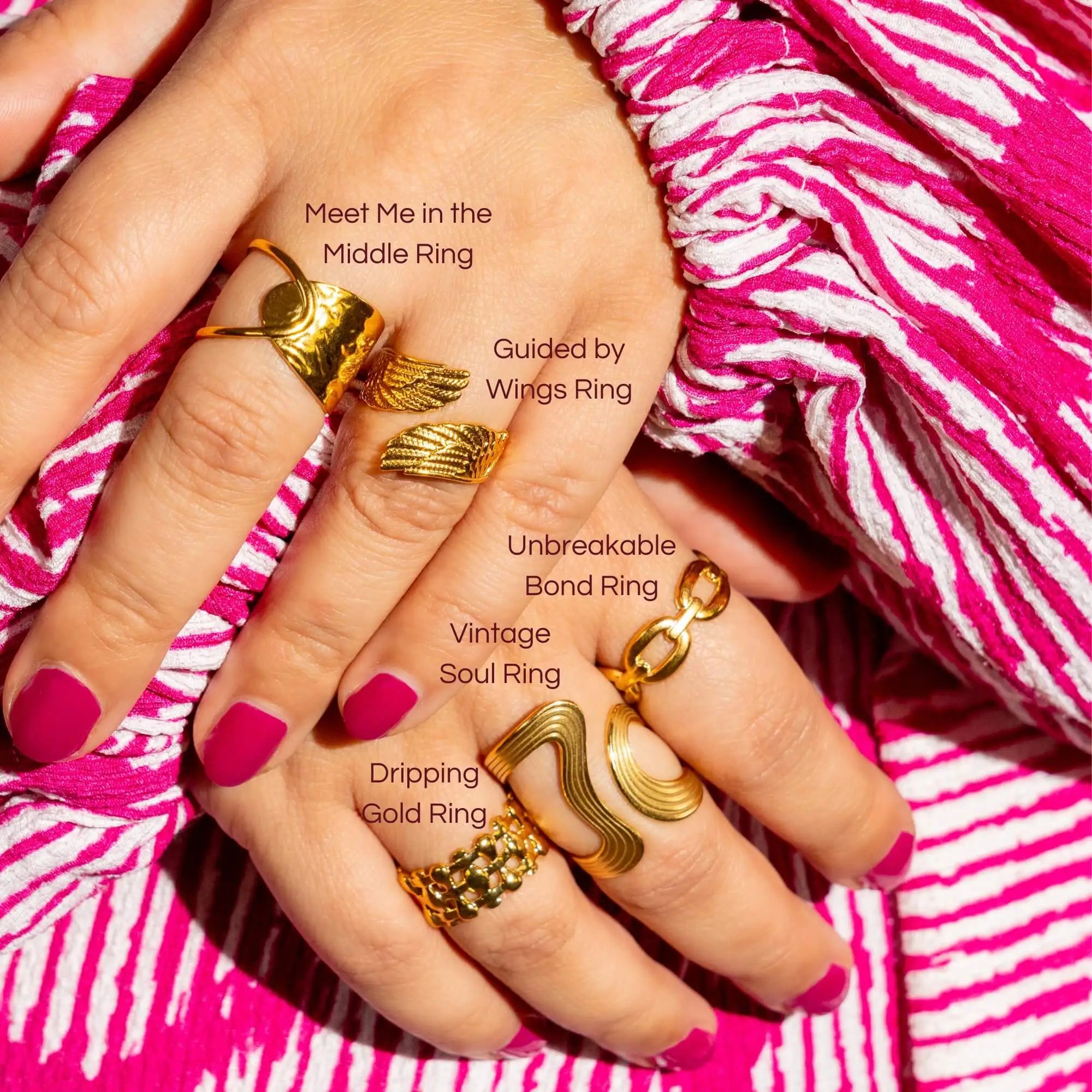 Dripping Gold Ring