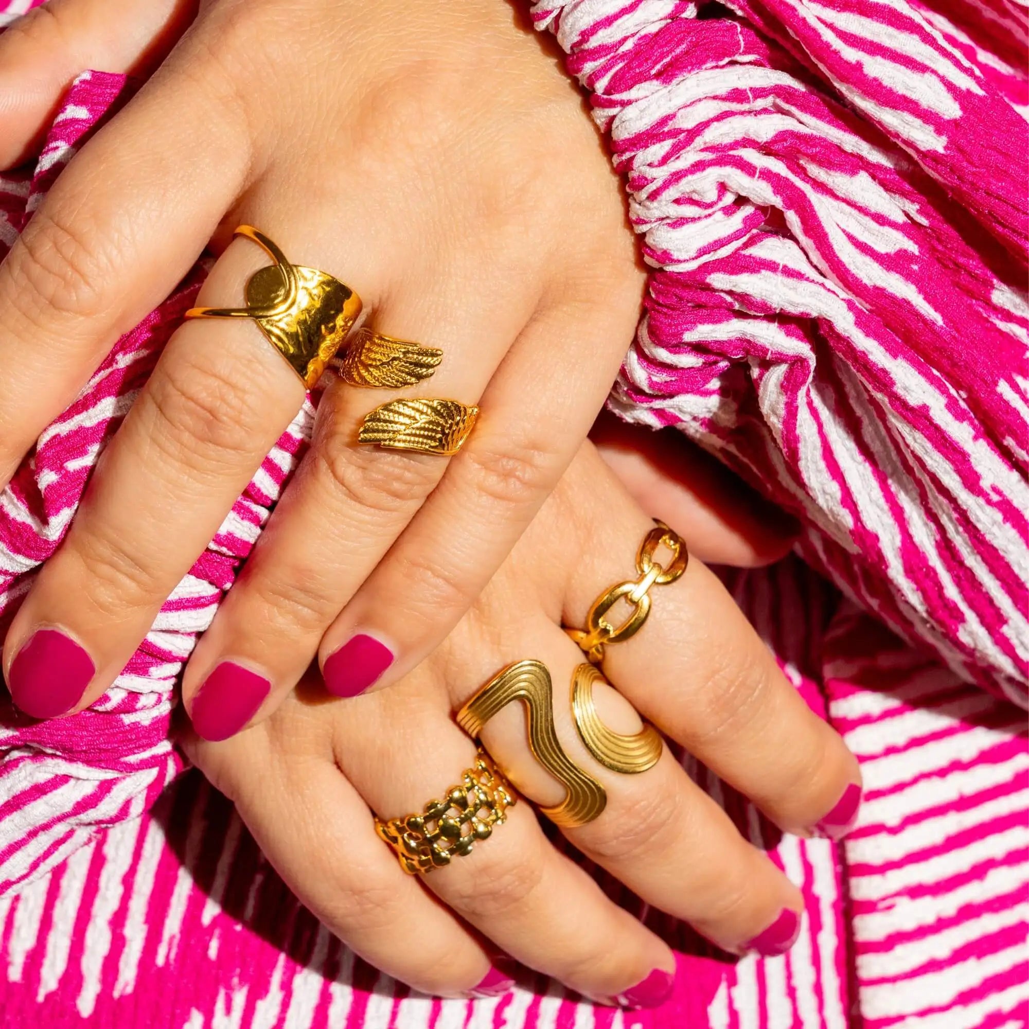 Dripping Gold Ring
