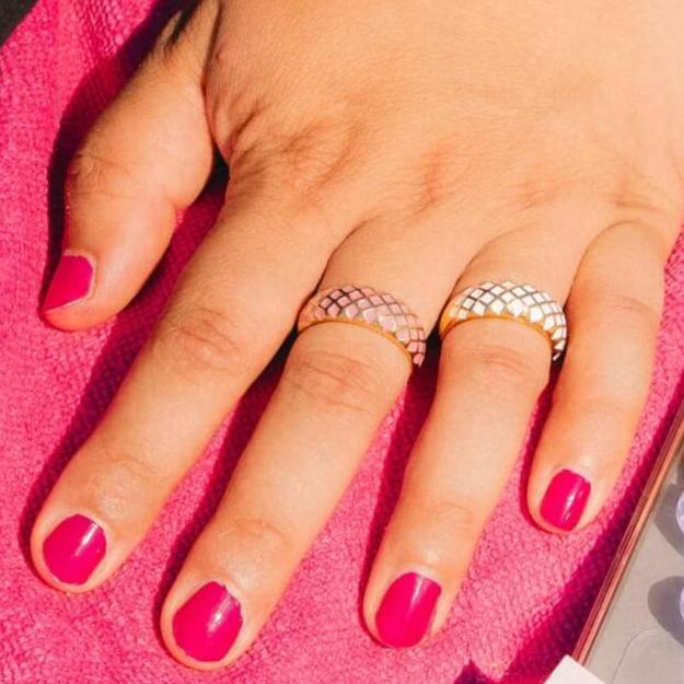 Honingraat ring (gratis geschenk)