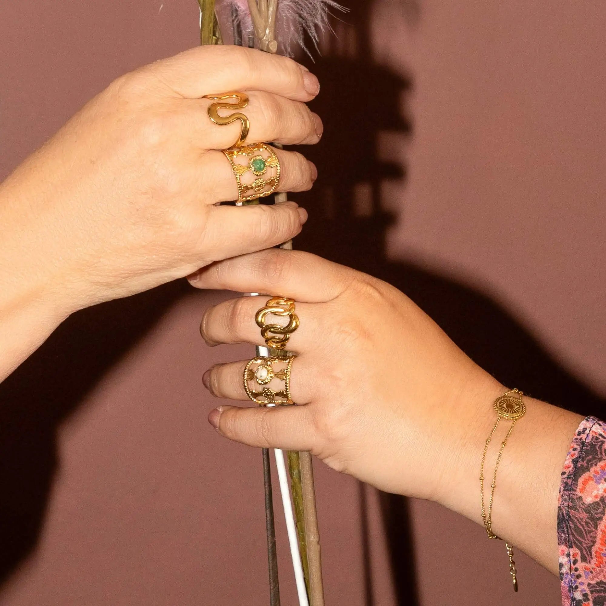 The Bold Swirl Ring