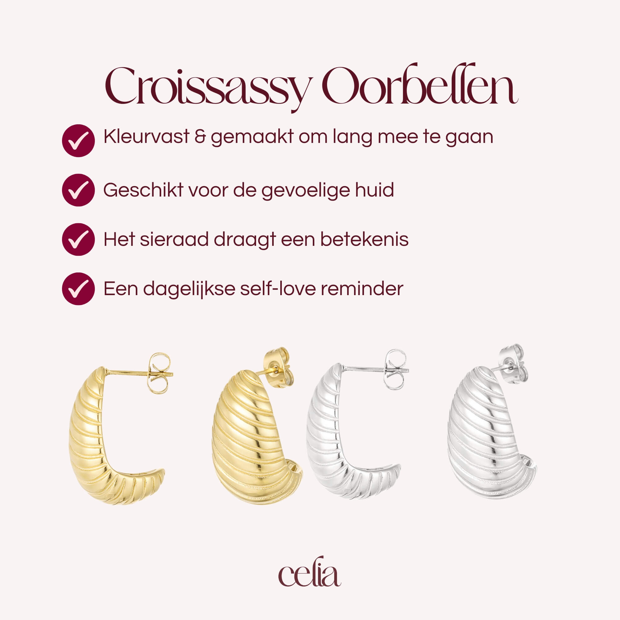 Croissassy Oorbellen