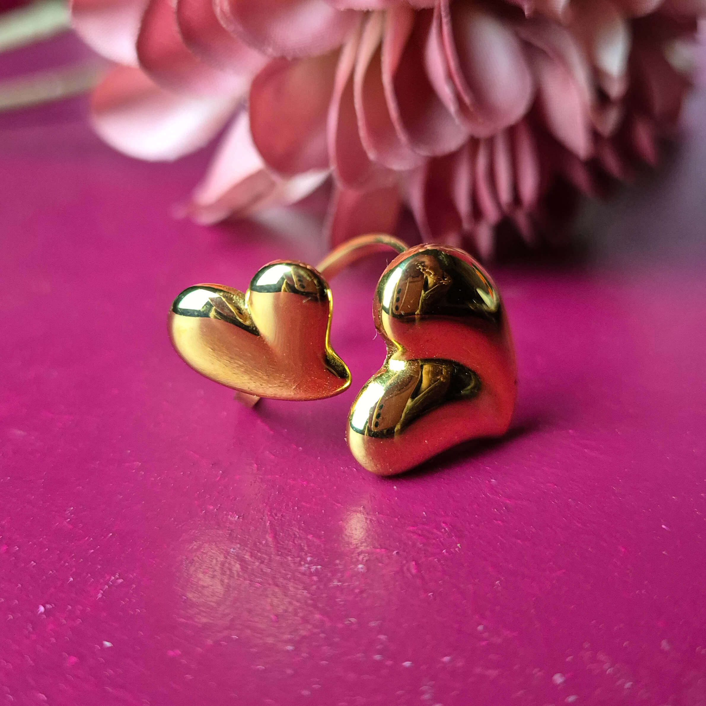 Double Love Hartjes Ring