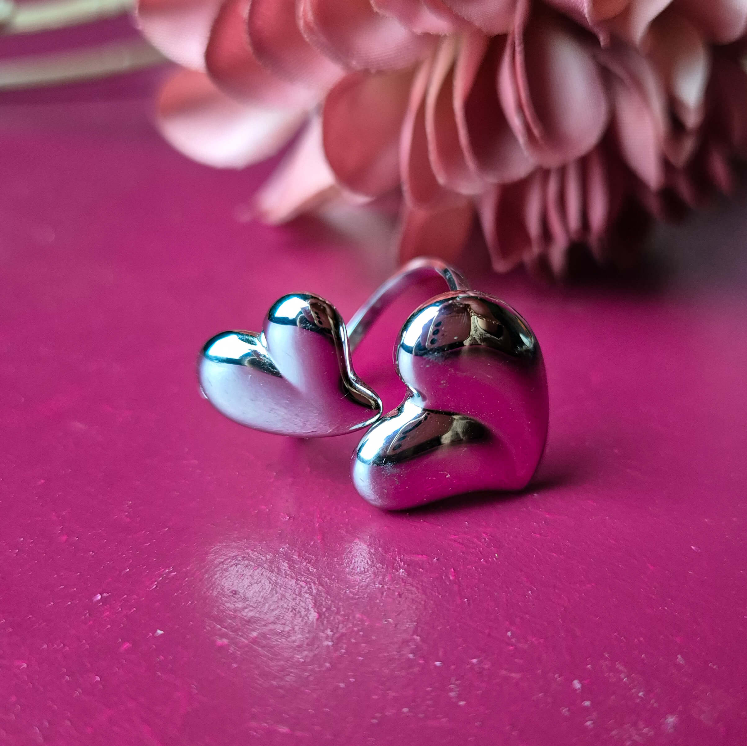 Double Love Hartjes Ring