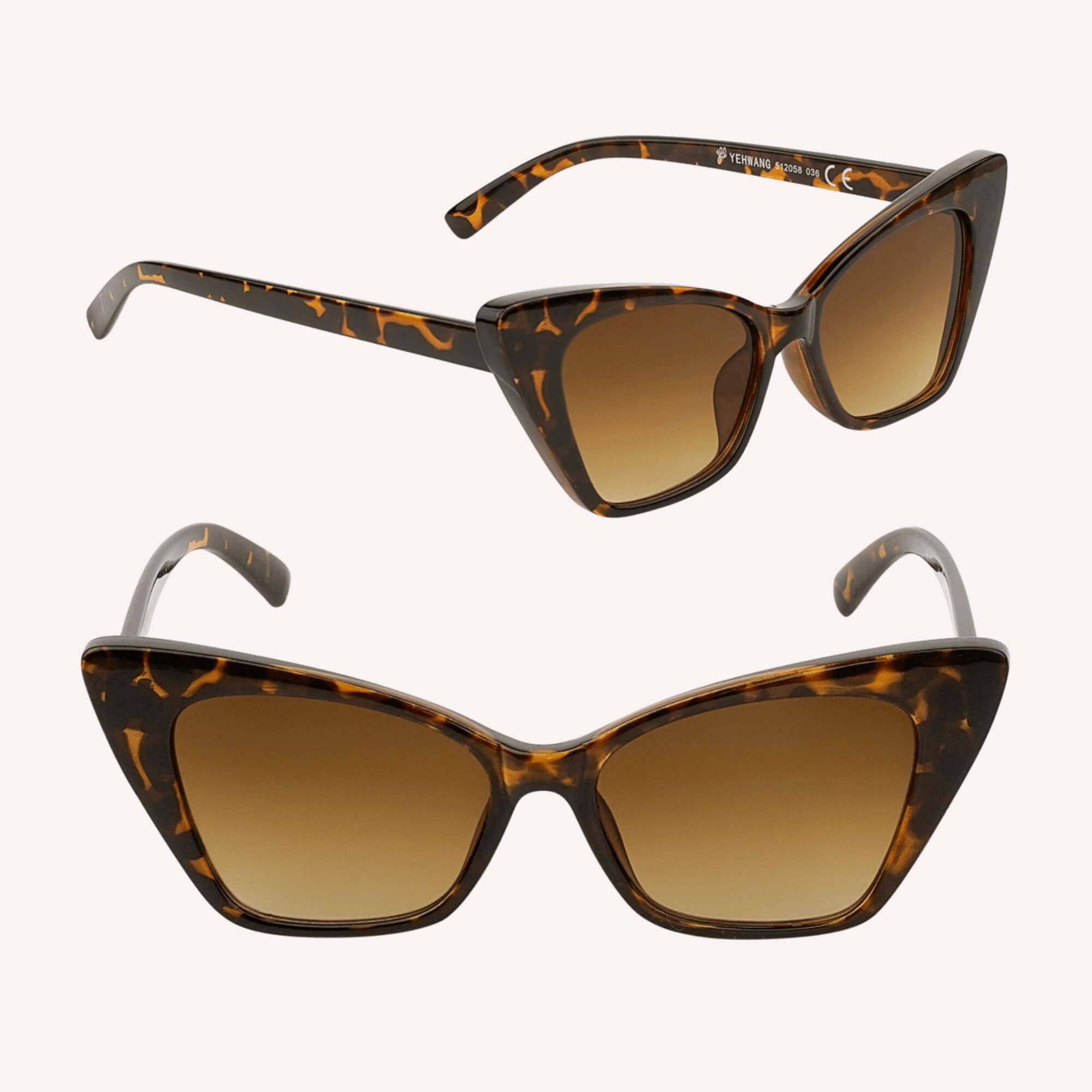 Eye’m Yours zonnebril bruin – diva zonnebril voor vrouwen.