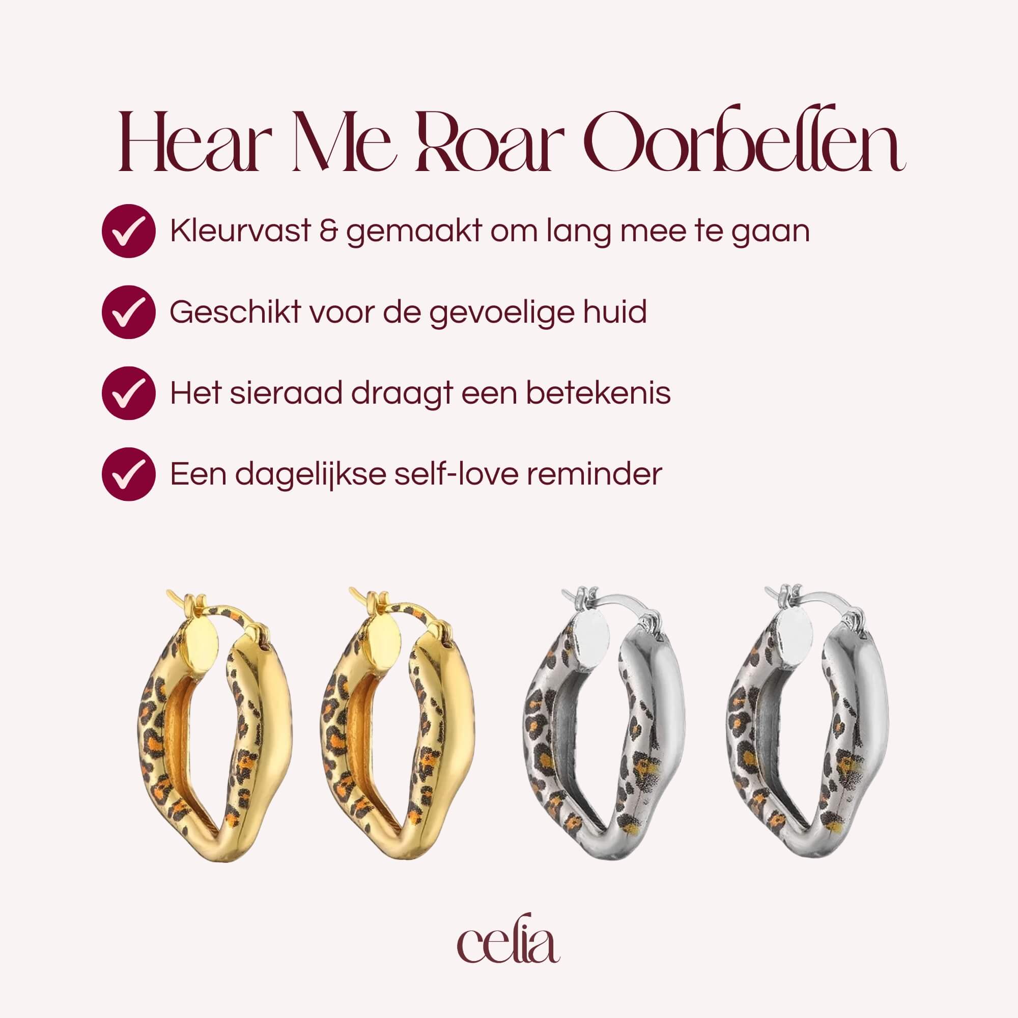 Hear Me Roar Oorbellen