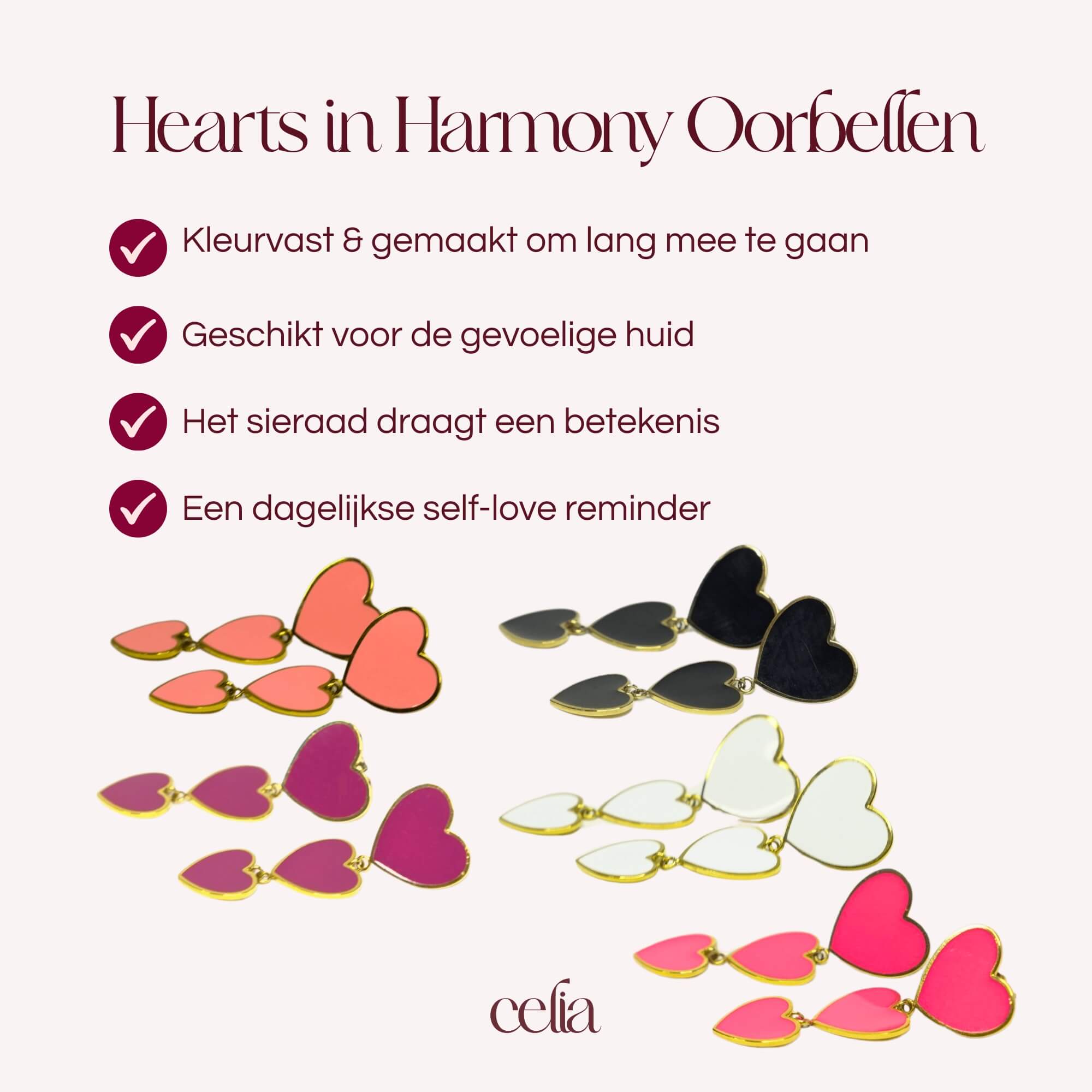 Hearts in Harmony Oorbellen