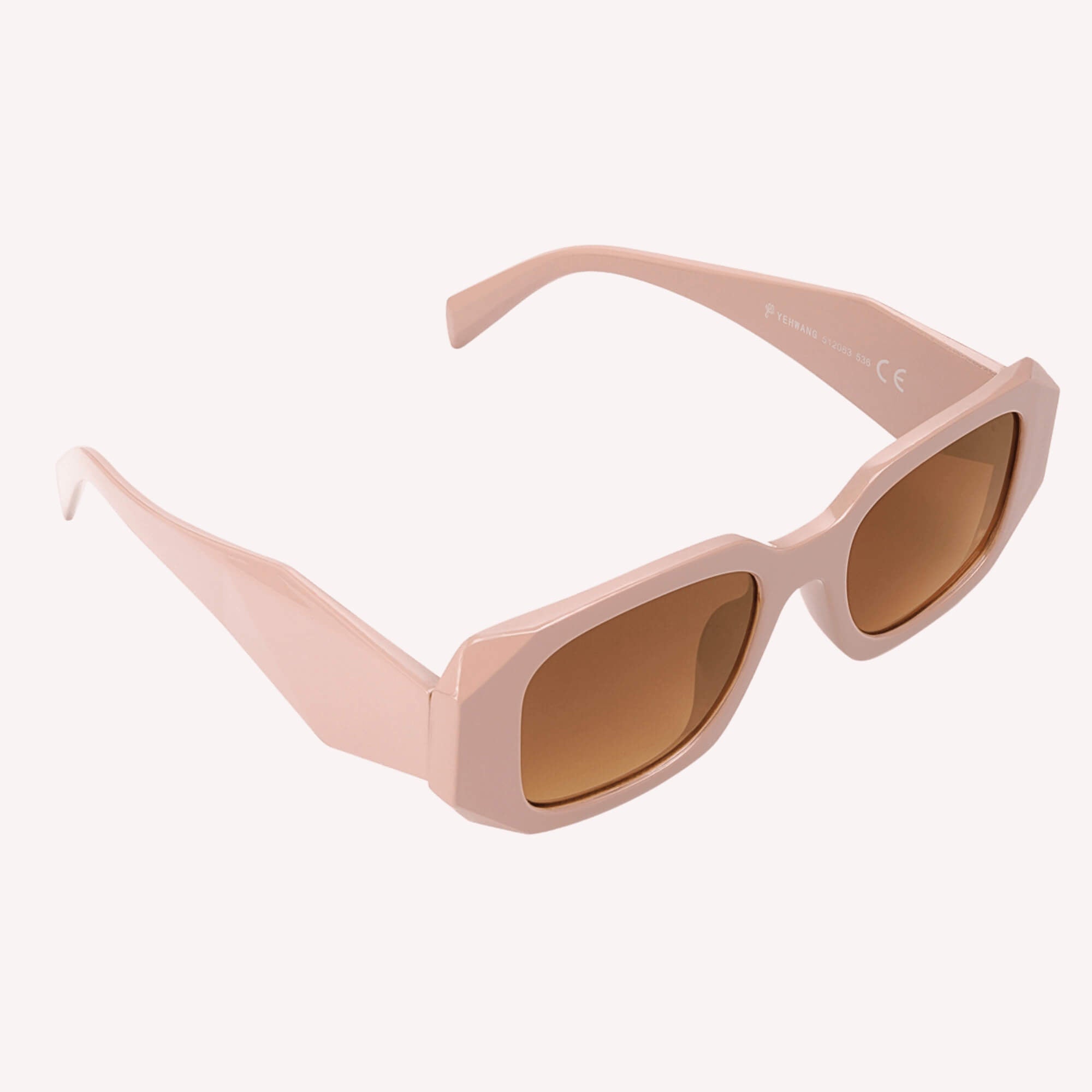 Hoekjes dames zonnebril roze