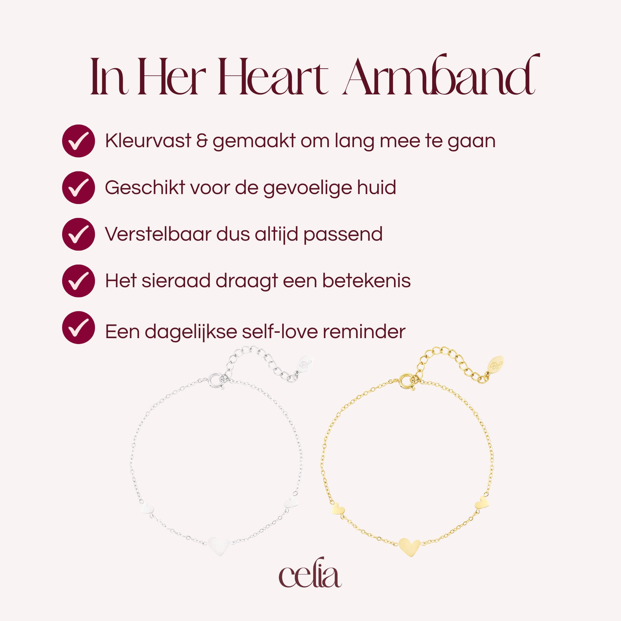 In Her Heart Armband