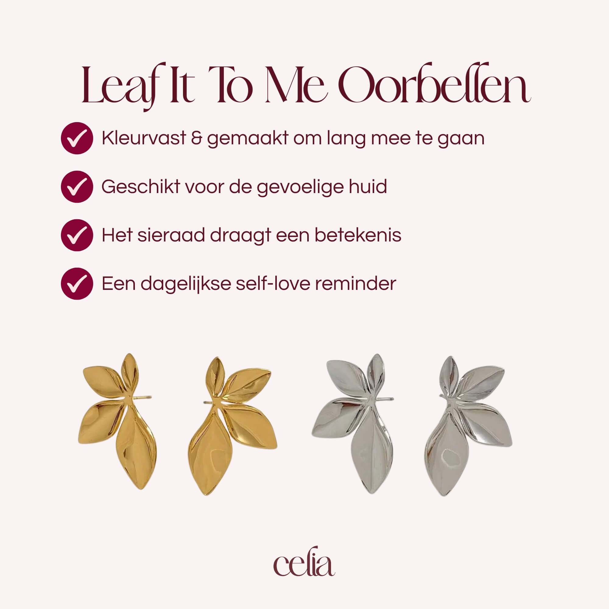 Leaf It To Me Oorbellen