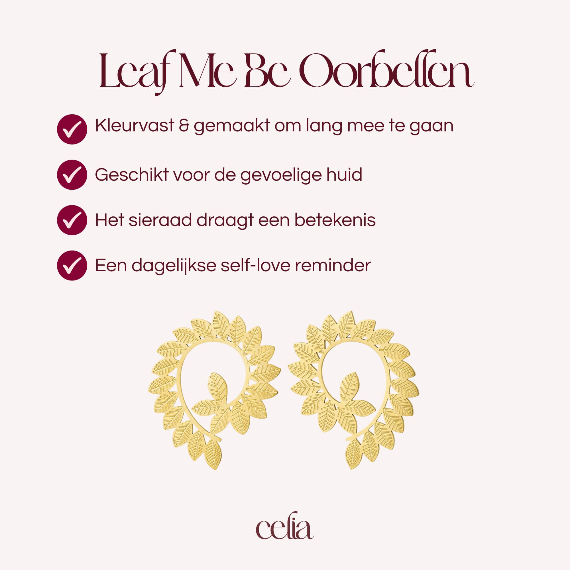 Leaf Me Be Oorbellen