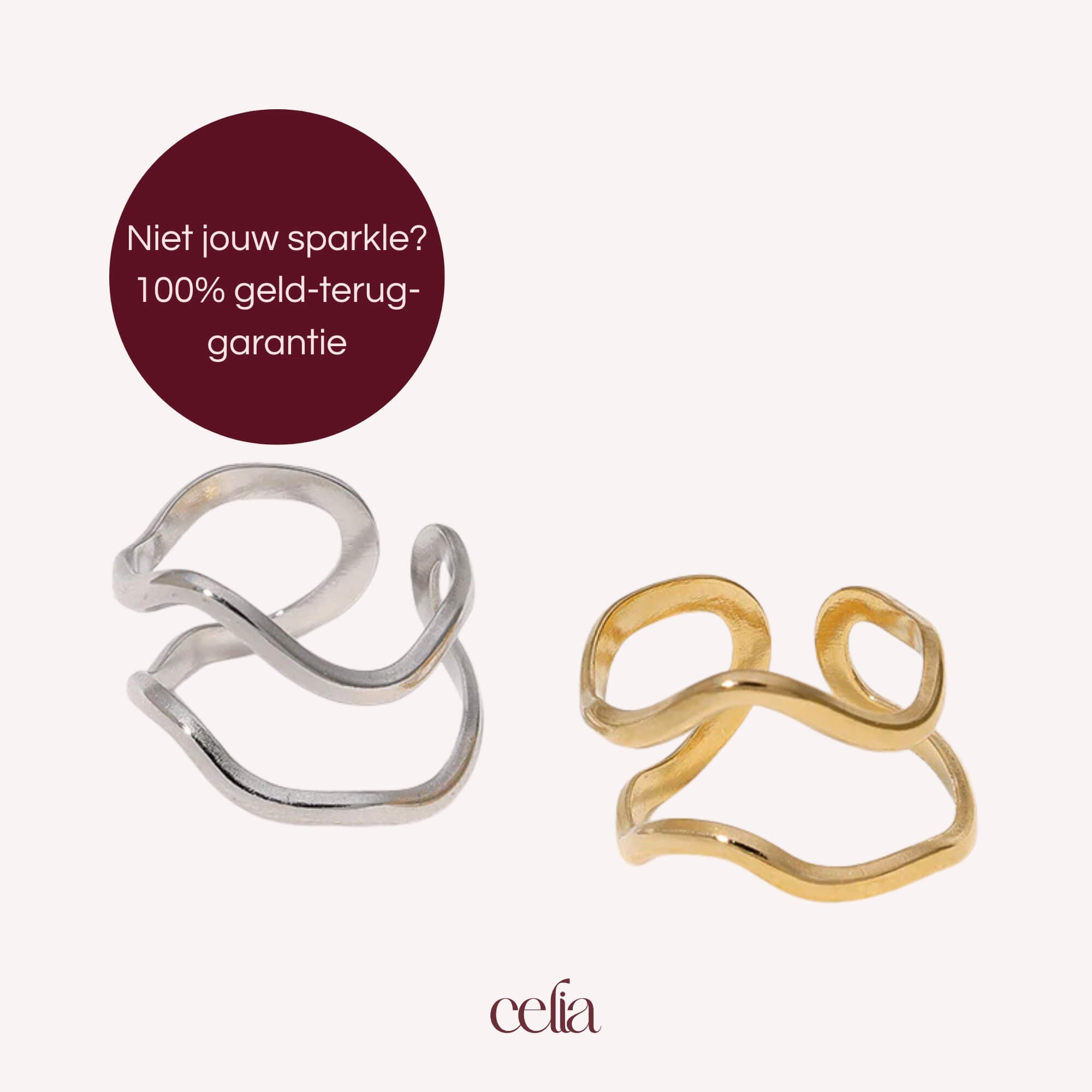 Serene Waves Ring
