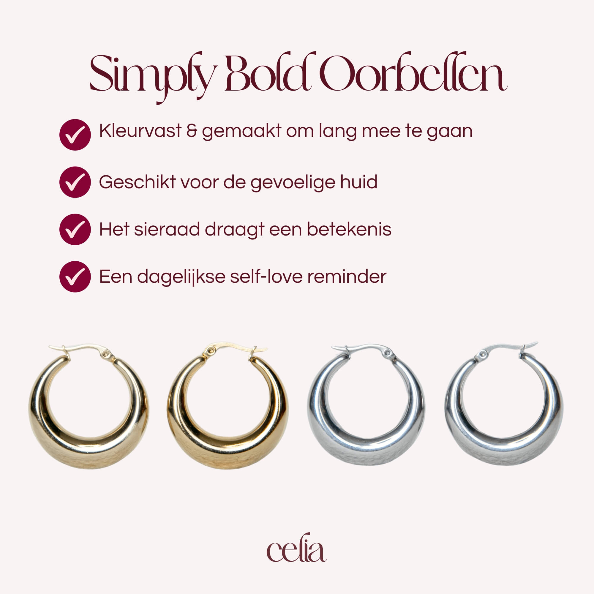 Simply Bold Oorbellen