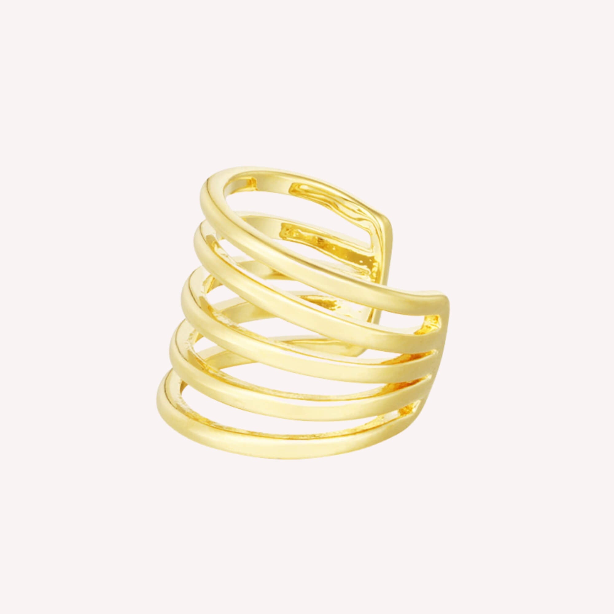 The Bold & Beautiful gouden ear cuff, opvallend accessoire zonder gaatjes.