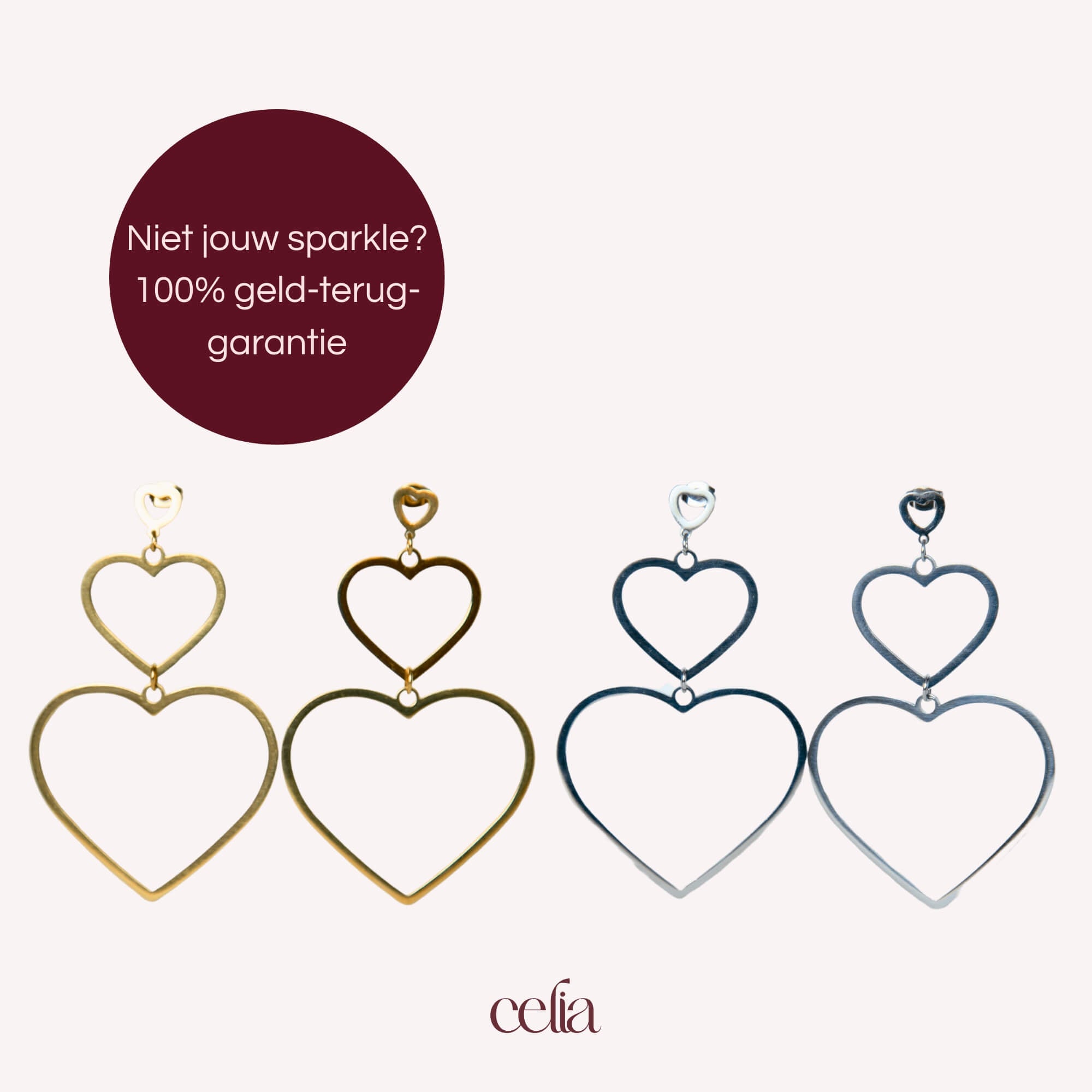 Triple the Love Oorbellen