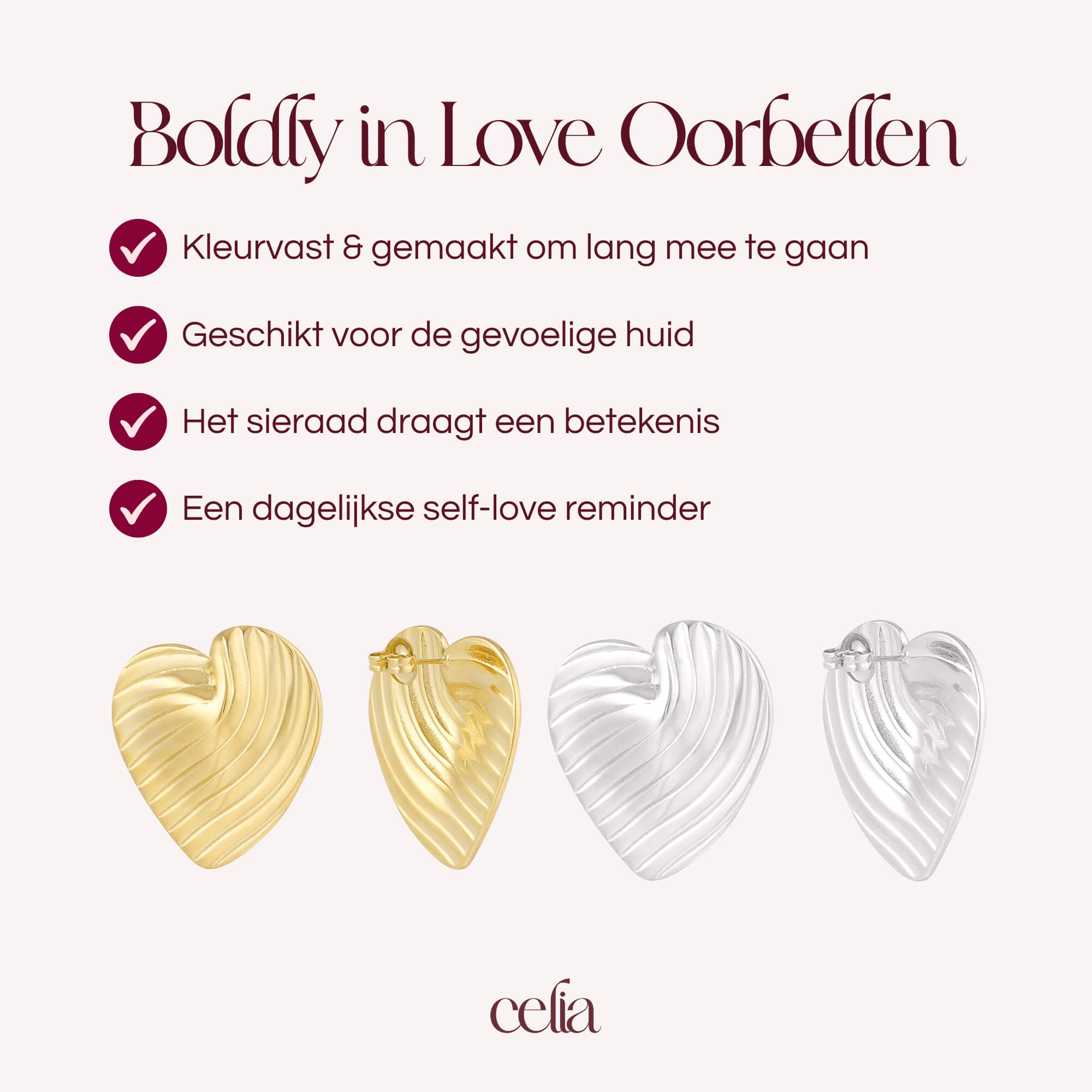 Boldly in Love Oorbellen
