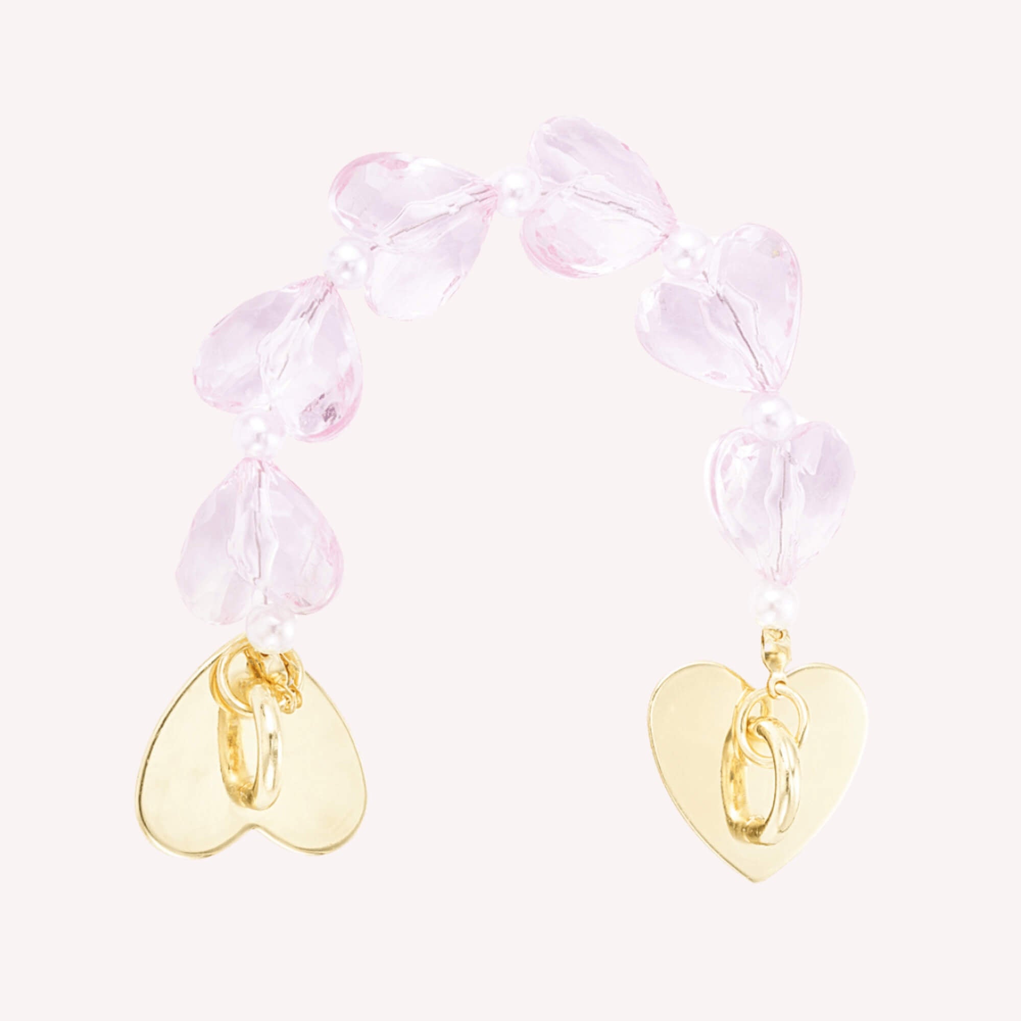 Hold My Heart Telefoonkoord roze — kort telefoonkoord universeel voor vrouwen, hartjes design, geschikt voor telefoon iPhone & Samsung.