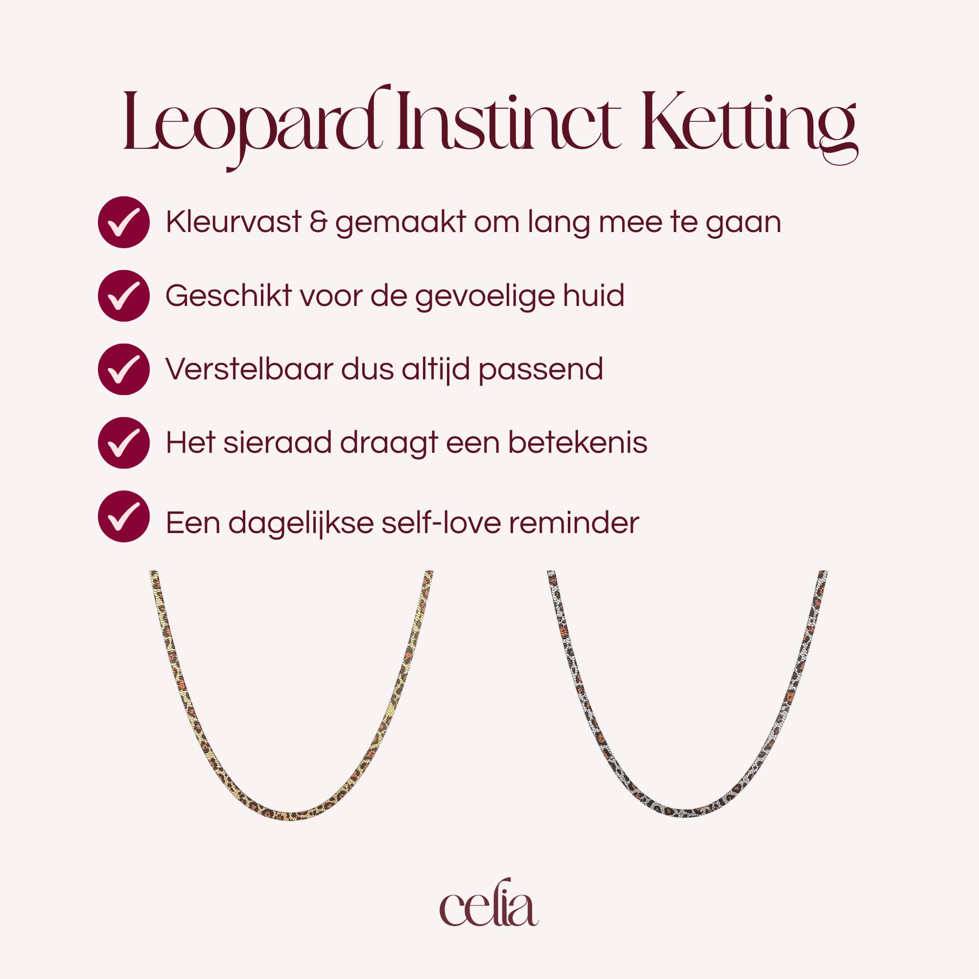 Leopard Instinct Ketting