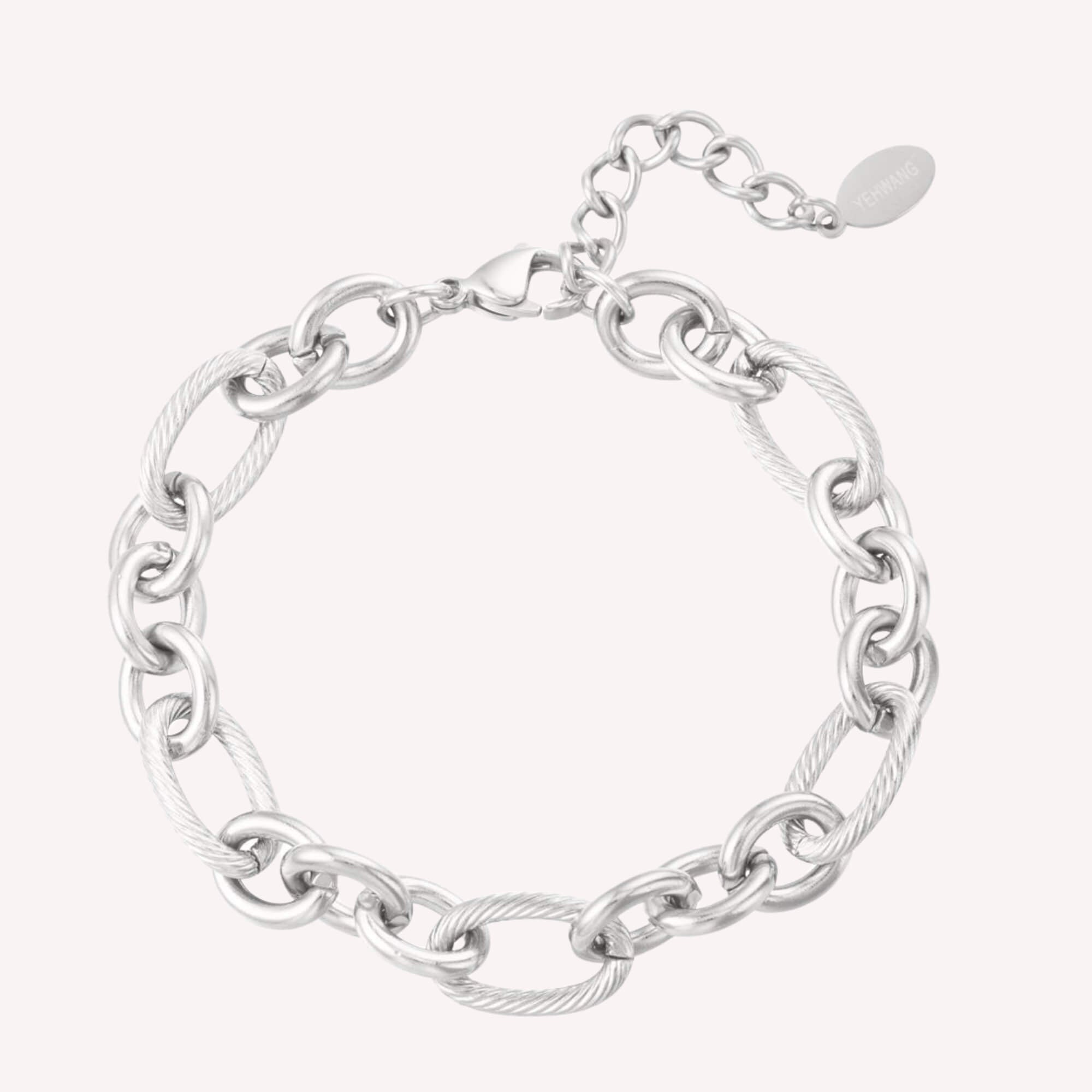 Zilveren Unbreakably You Armband – een elegante schakelarmband voor vrouwen in het zilver.